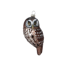 Load image into Gallery viewer, Woodland Owl Glass Ornament
