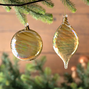 Dewy Moss Glass Ornament