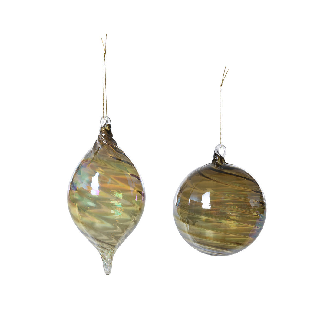 Dewy Moss Glass Ornament