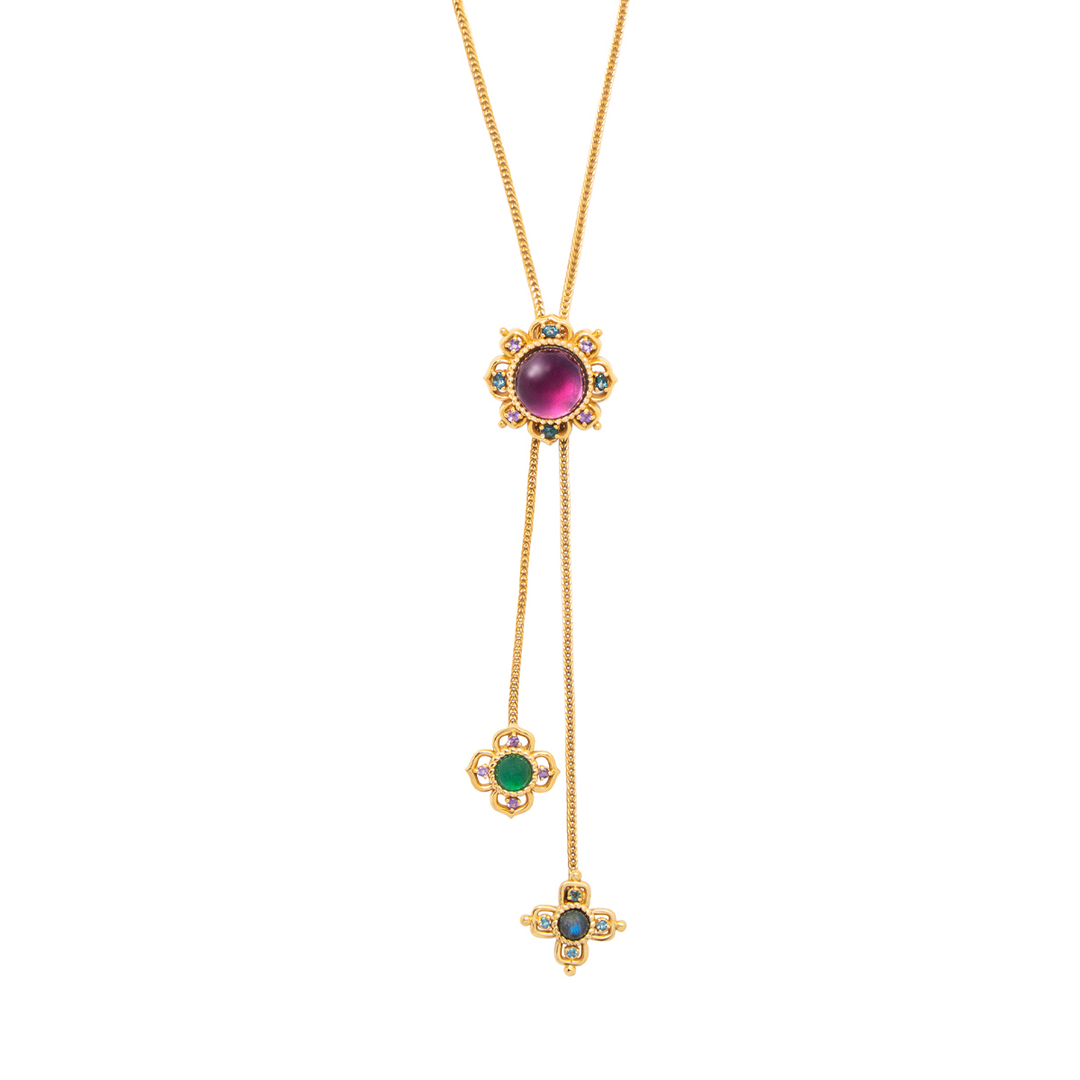 Contessa Bolero Necklace, 24" Multi