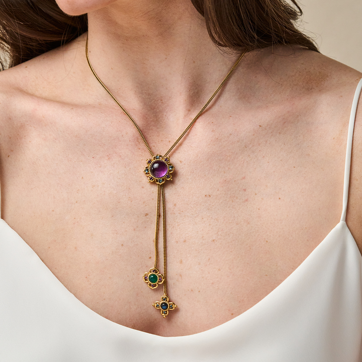 Contessa Bolero Necklace, 24" Multi