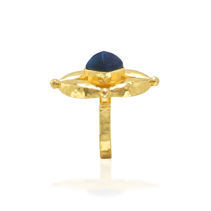 Mystic Eye Ring, Blue Labradorite