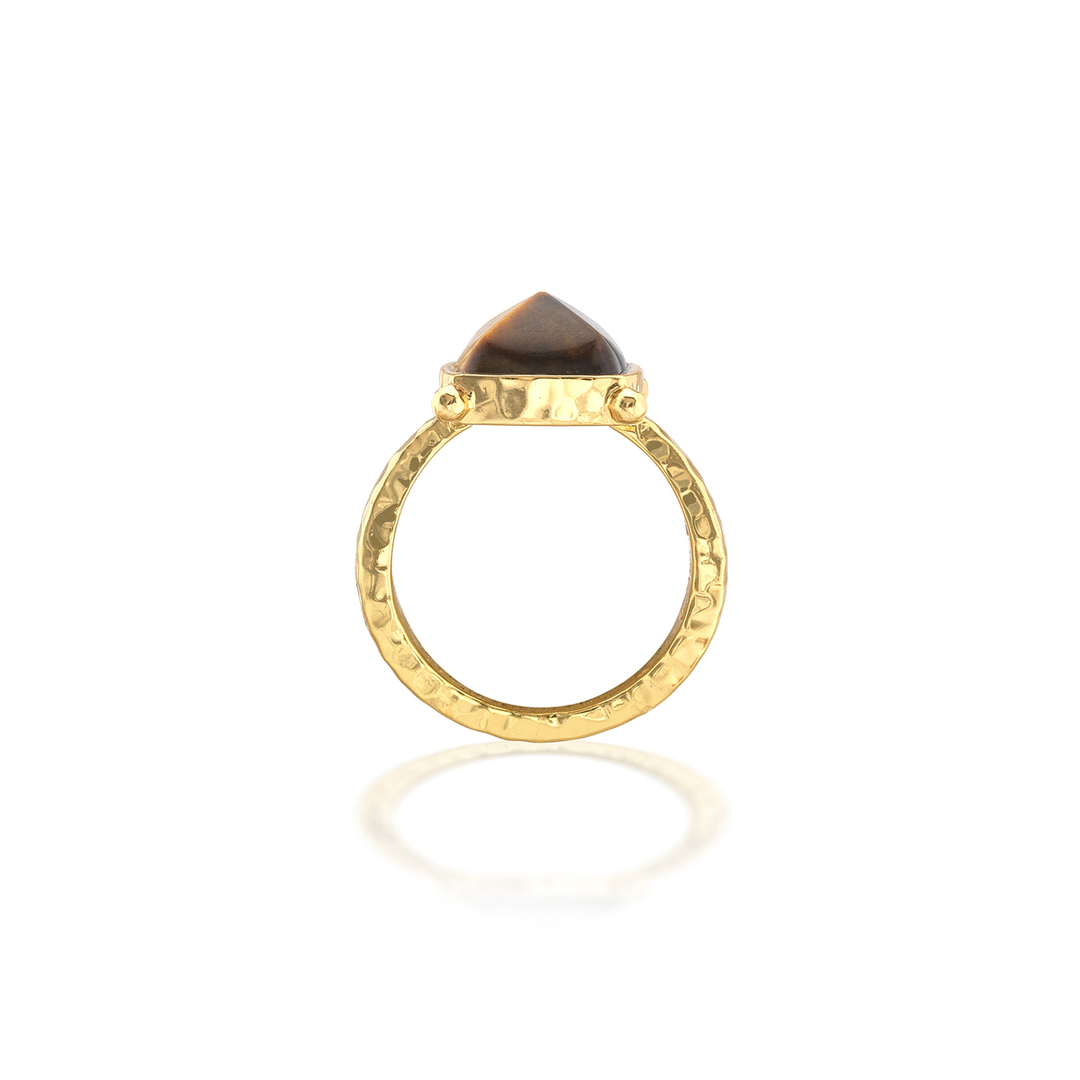 Mystic Eye Gem Ring, Tiger's Eye