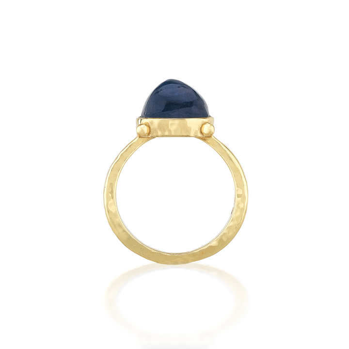 Mystic Eye Gem Ring, Blue Labradorite
