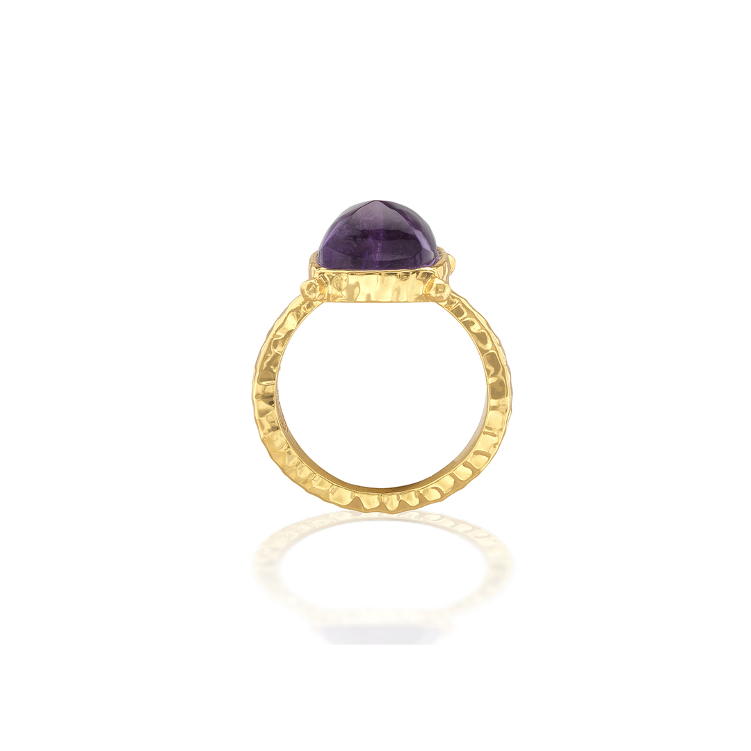 Mystic Eye Gem Ring, Amethyst