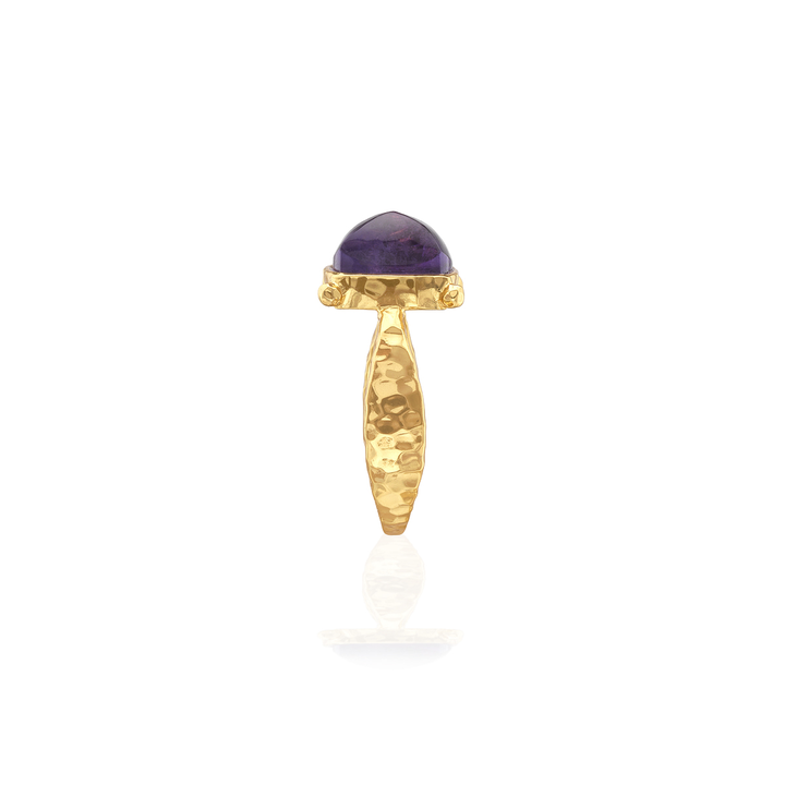 Mystic Eye Gem Ring, Amethyst