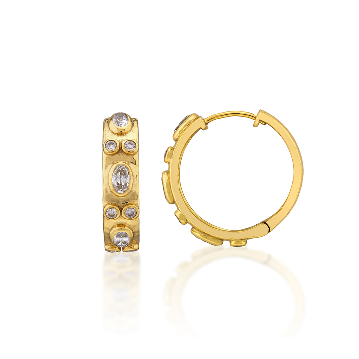 Maharani Huggie Hoop Earrings