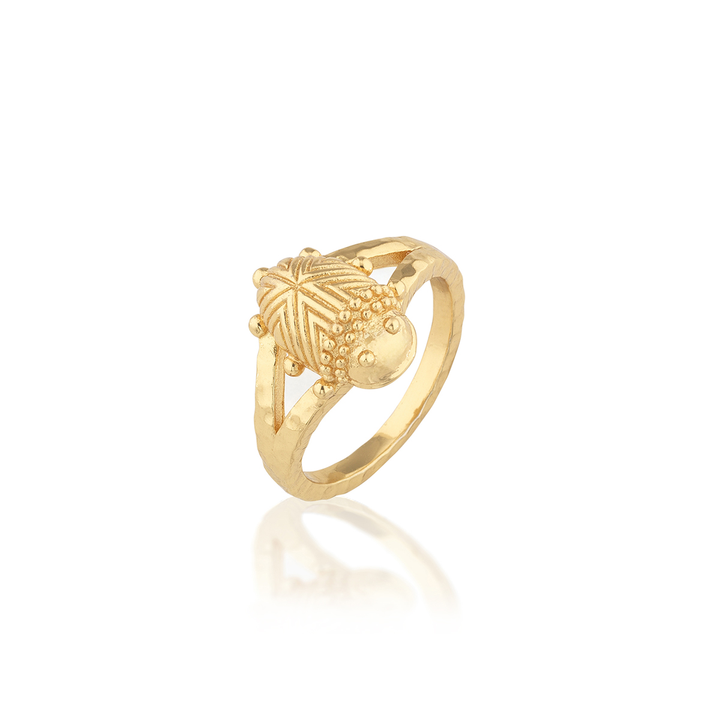 Scarab Gilded Ring, Gold