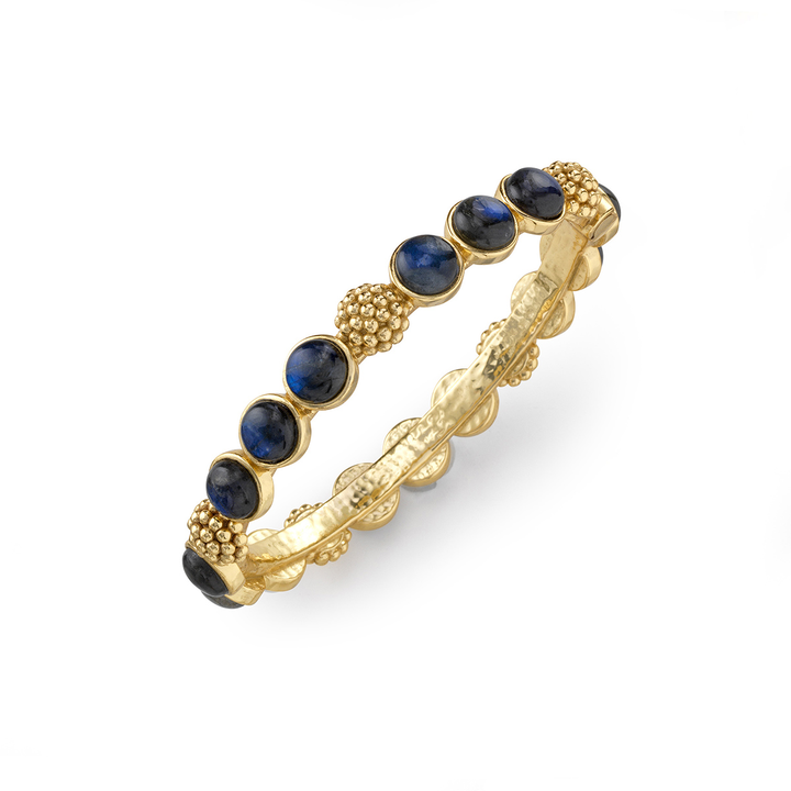 A labradorite and gold bracelet