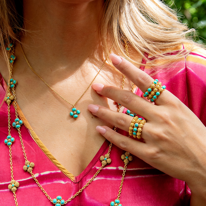 Berry Gem Ring, Turquoise