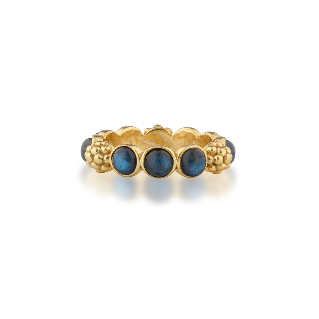 Berry Gem Ring, Blue Labradorite