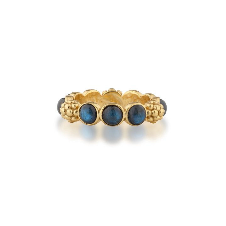 Berry Gem Ring, Blue Labradorite