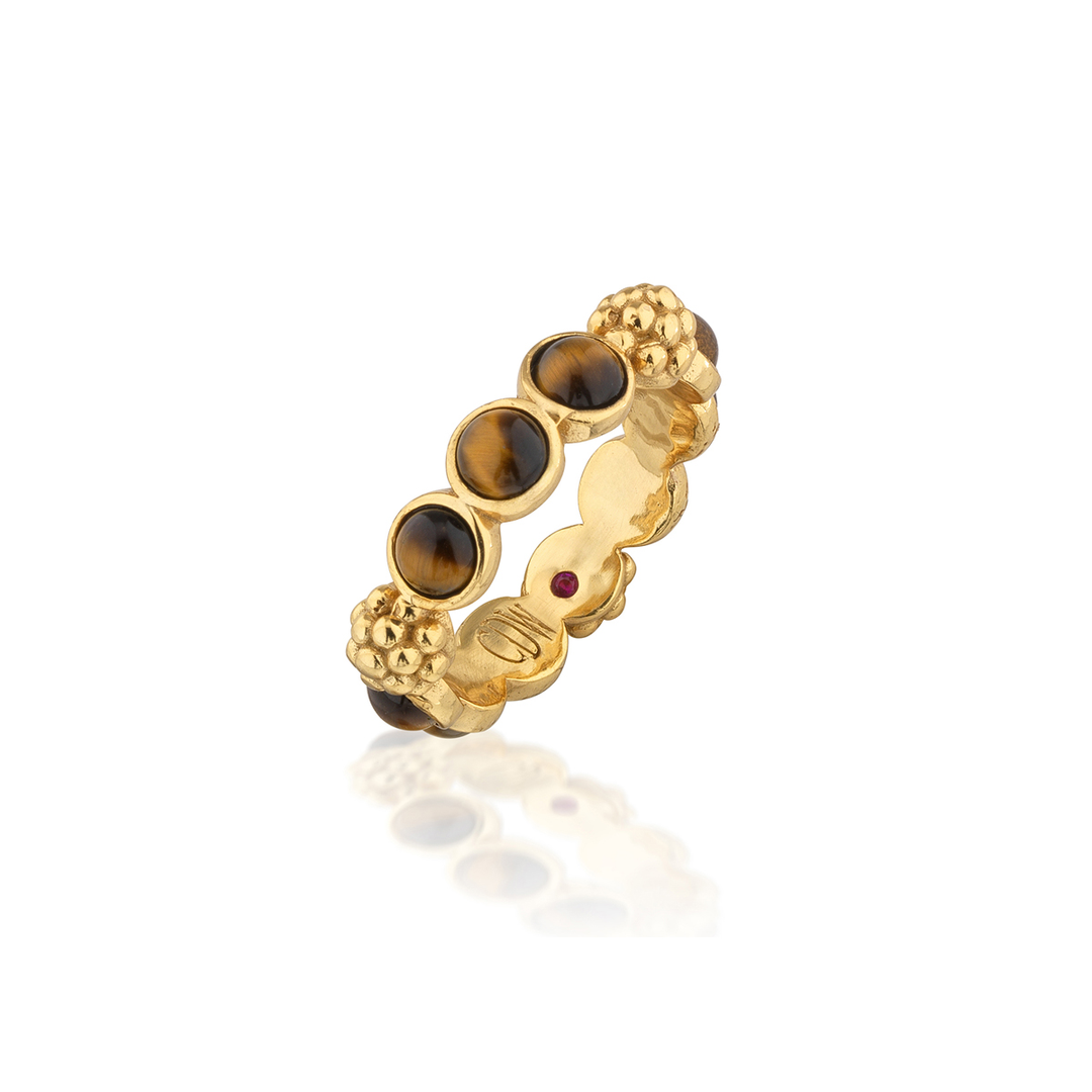 Berry Gem Ring, Tiger's Eye