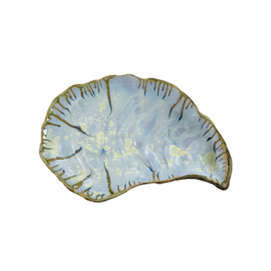 Ae Ceramics Oyster Series Select Platter in Abalone & Tortoise