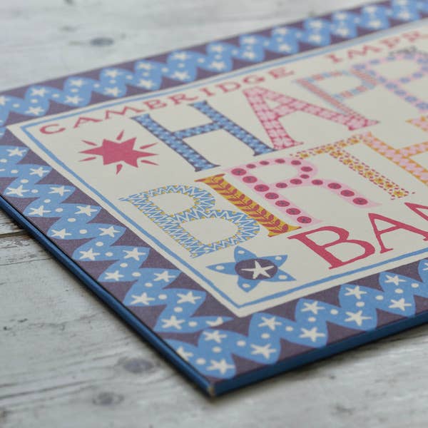 colorful packaging for a happy birthday paper banner