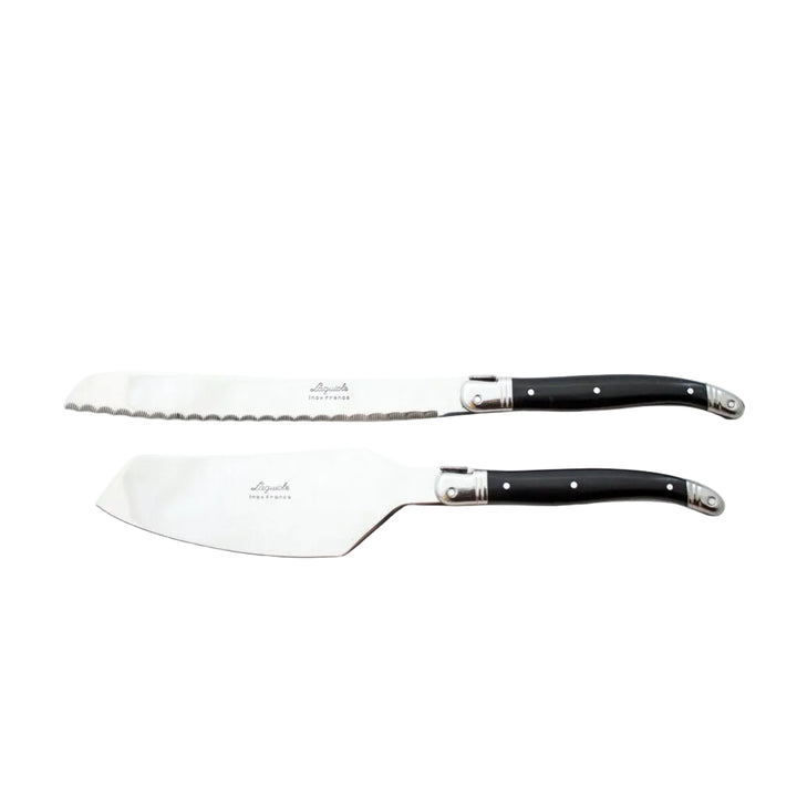 Laguiole Black Cake Knife Set