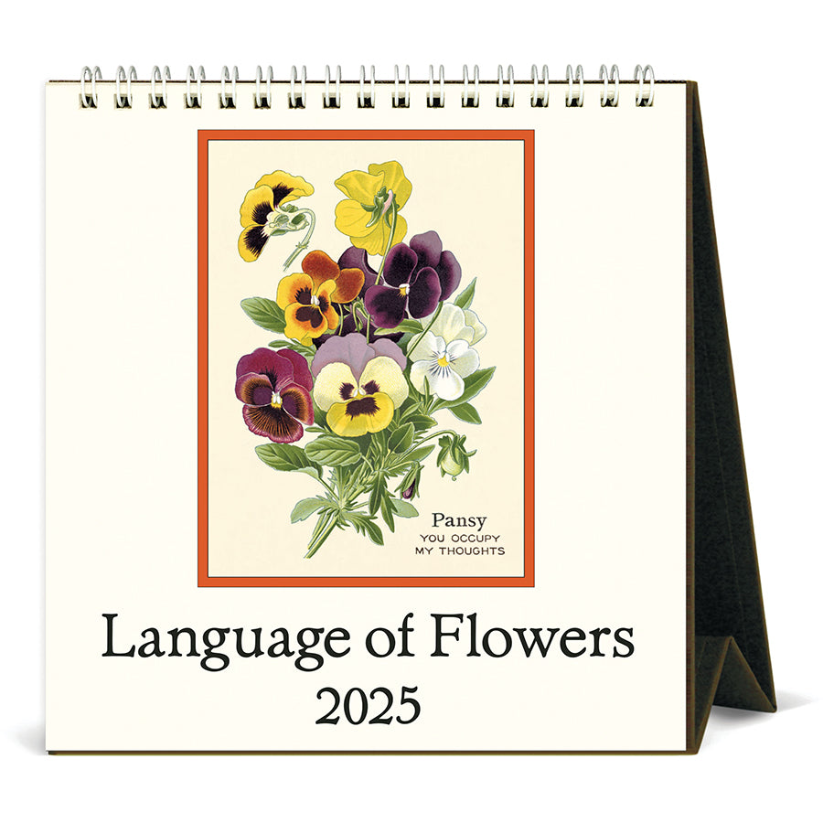 Language of Flowers 2025 Desk Calendar