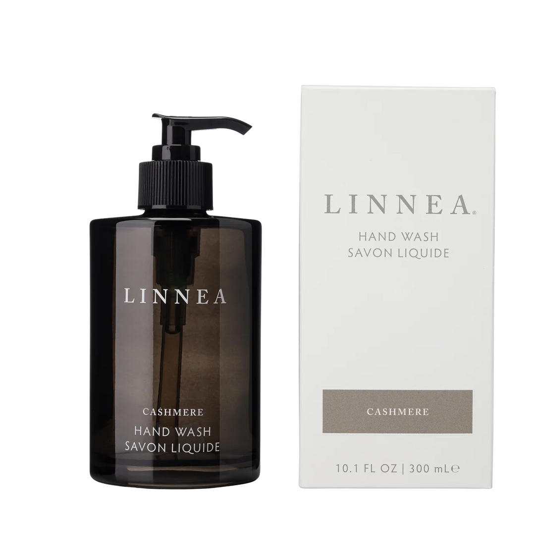 LINNEA Cashmere Hand Wash bottle and packaging on a white background