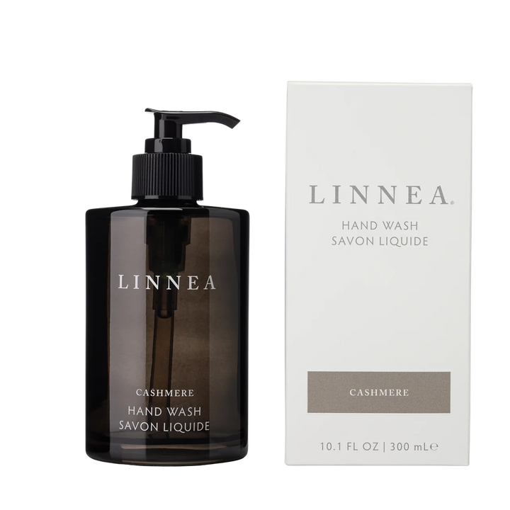 LINNEA Cashmere Hand Wash bottle and packaging on a white background