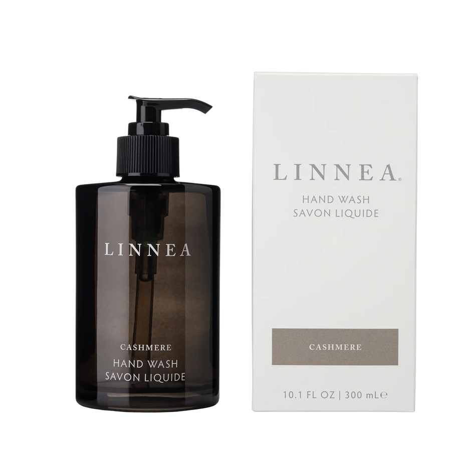 LINNEA Cashmere Hand Wash bottle and packaging on a white background