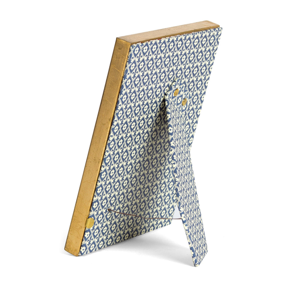 Cavallini Classico Blue Florentine Frame, 4x6 stand