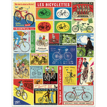Load image into Gallery viewer, cavallini and co vintage puzzle bicycles completed
