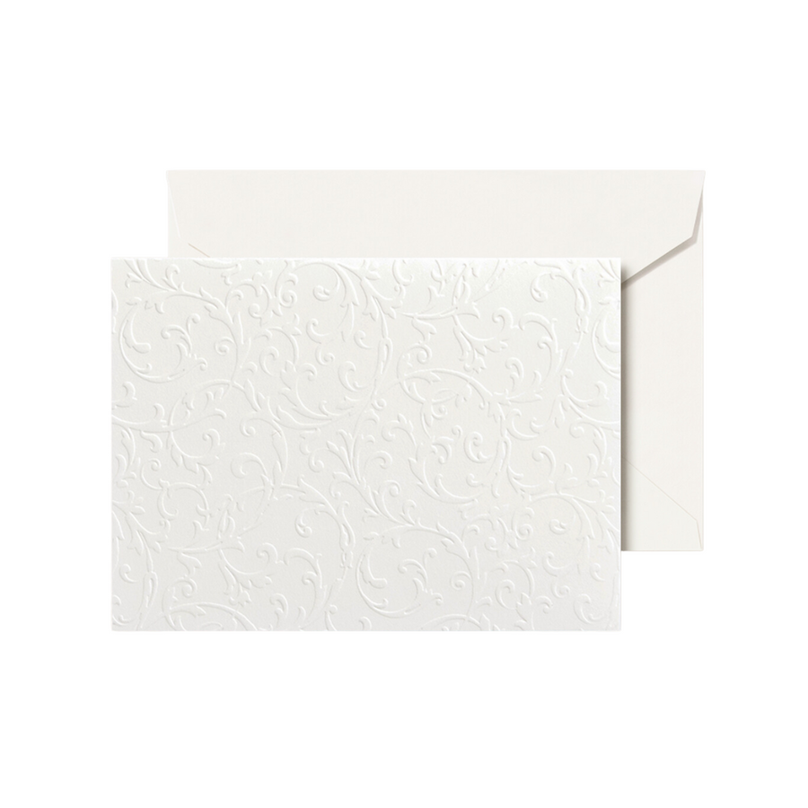 Crane & Co. Flourish Dankeskarten Set – 25 Karten & Umschläge, Graviert Auf Baumwollpapier, Made In USA