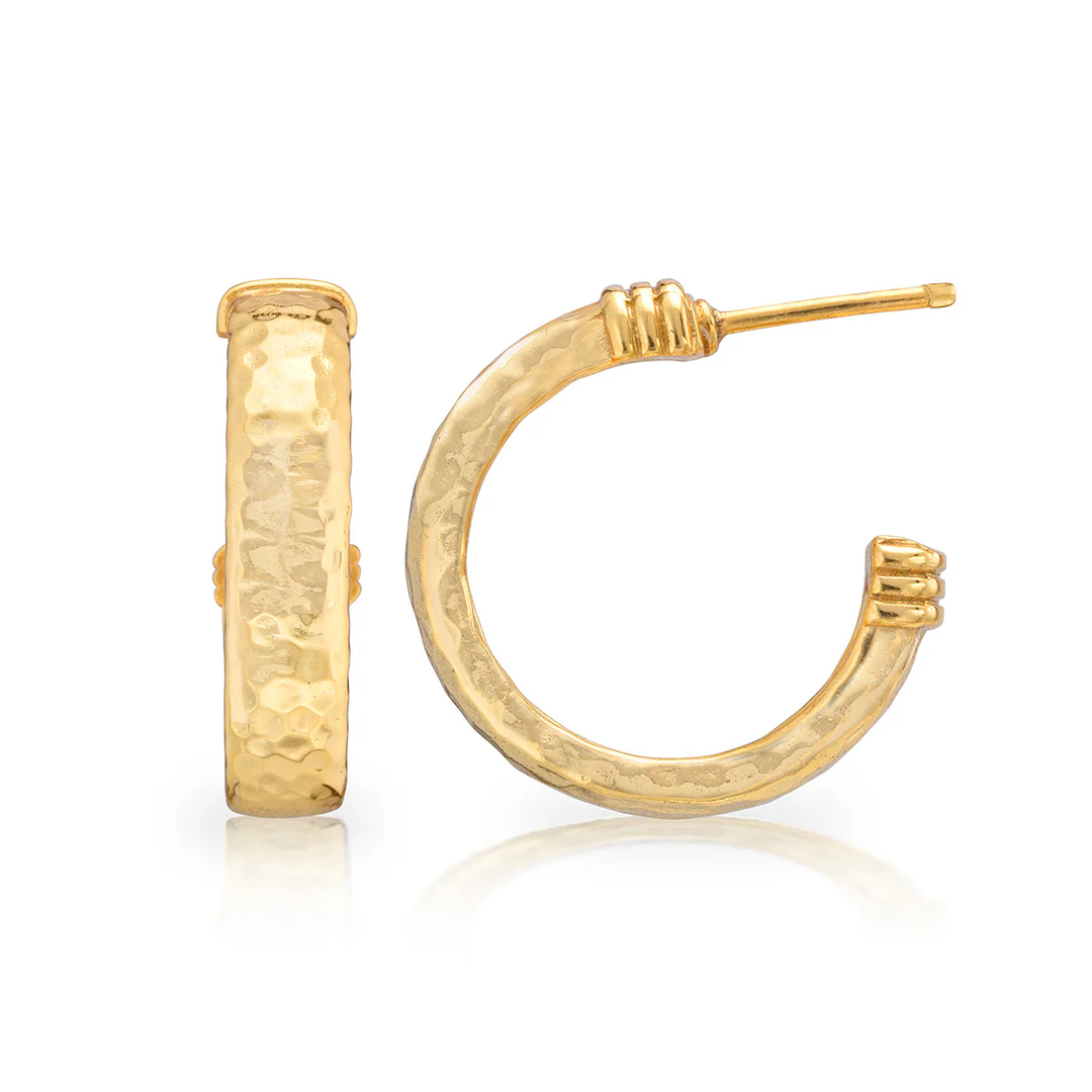 Gold hoop earrings