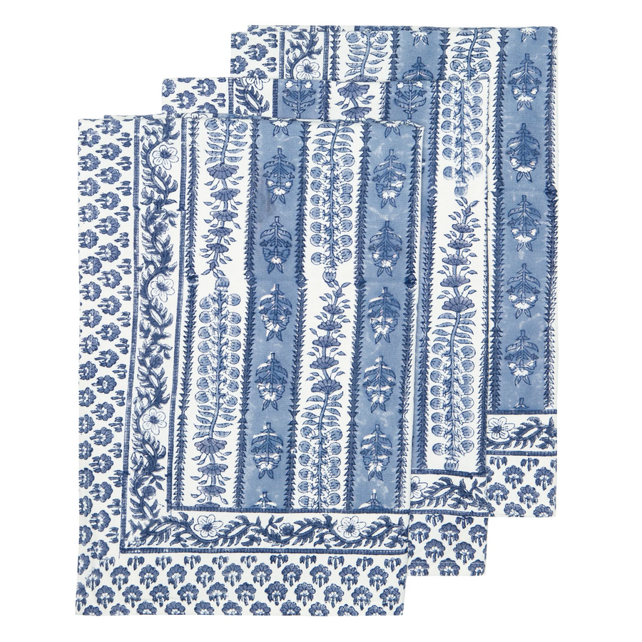 couleur nature Avignon Blue & Marine Tea Towel