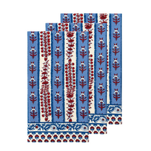 Load image into Gallery viewer, couleur nature Avignon Red &amp; Blue Tea Towel set
