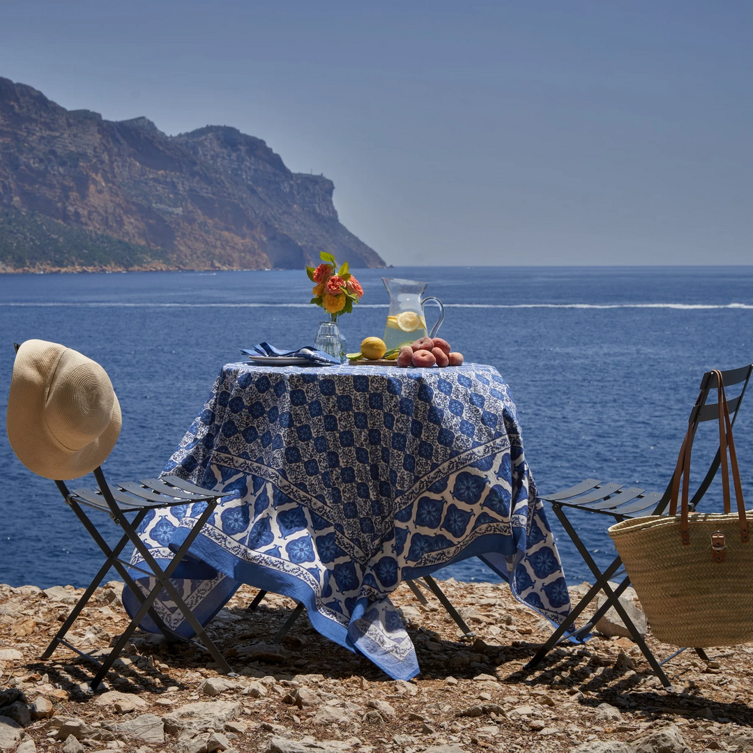 Azulejo Blue Tablecloth