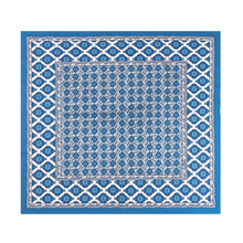 Load image into Gallery viewer, Couleur Nature Azulejo Blue Tablecloth full
