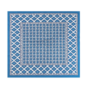 Couleur Nature Azulejo Blue Tablecloth full