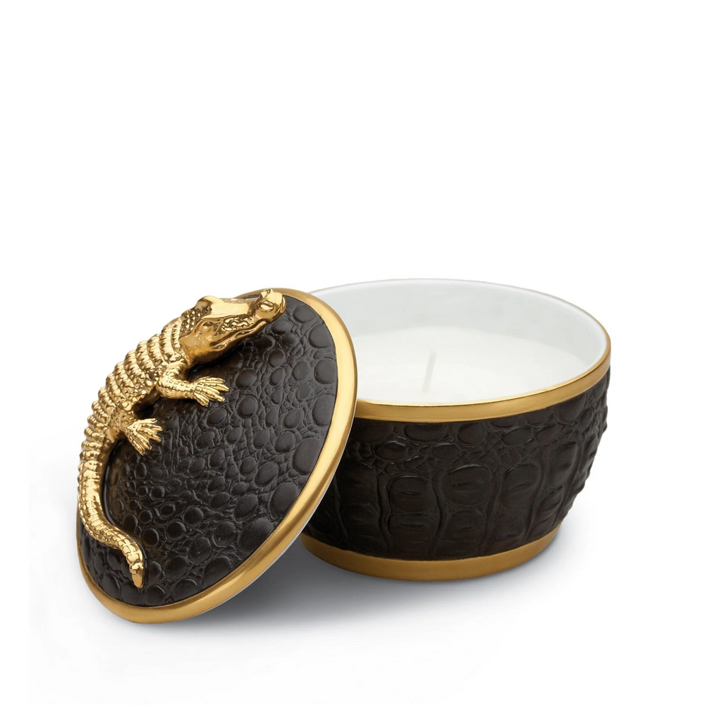 lobjet crocodile candle opened