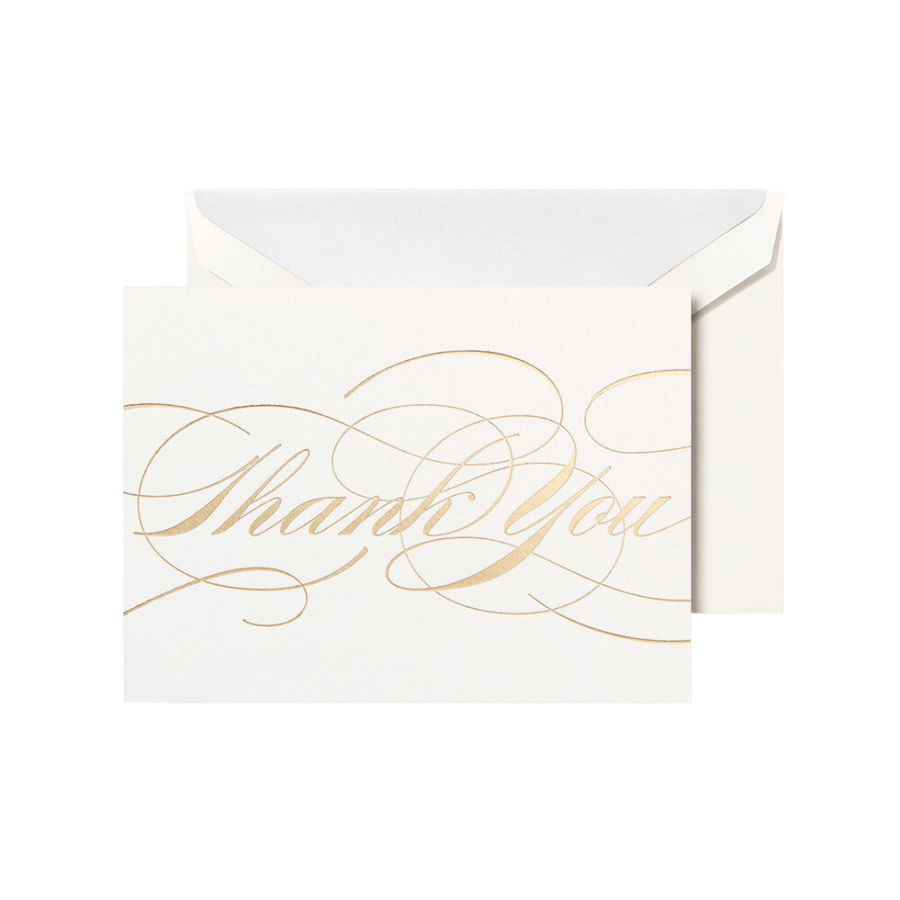 Crane & Co. Gold Flourish Thank You Notes