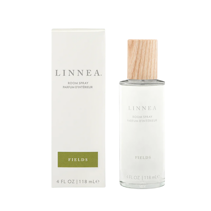 LINNEA room spray with packaging on a white background