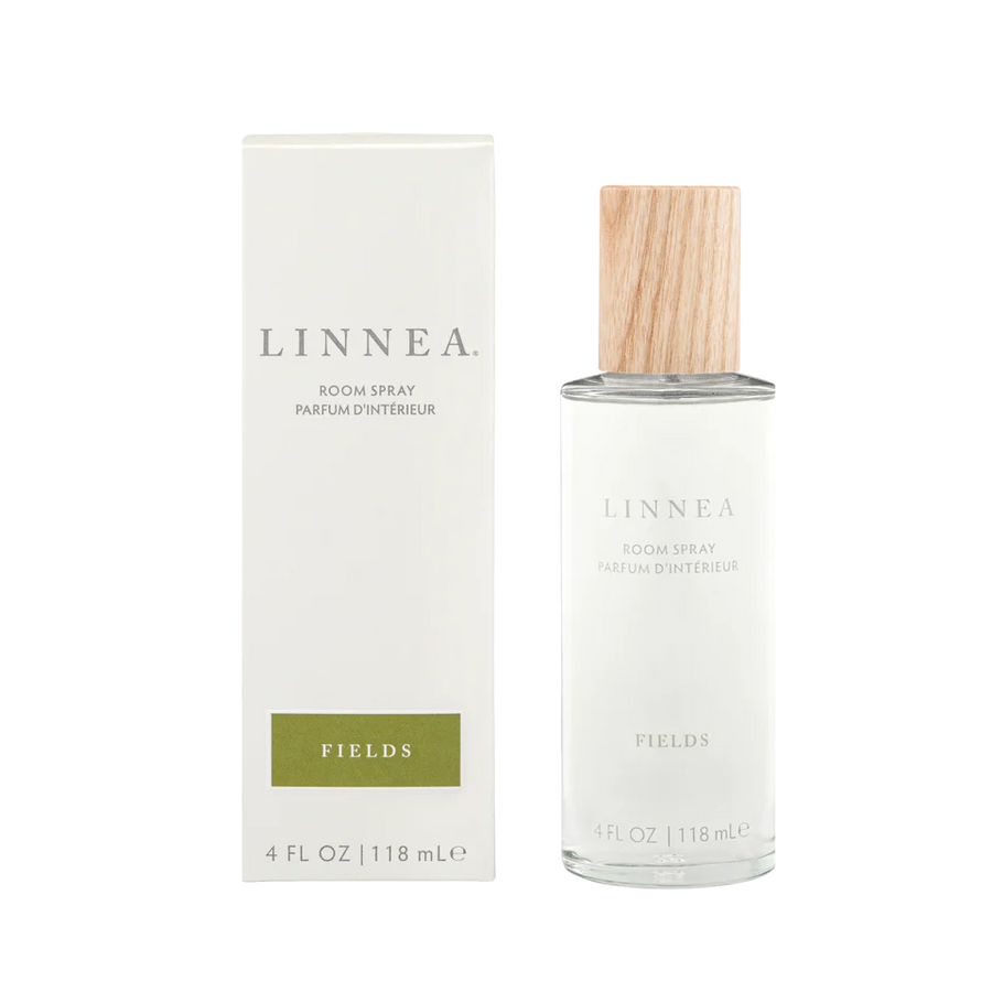 LINNEA room spray with packaging on a white background