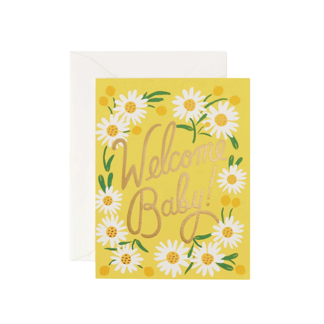 Rifle paper co Daisy Baby Card