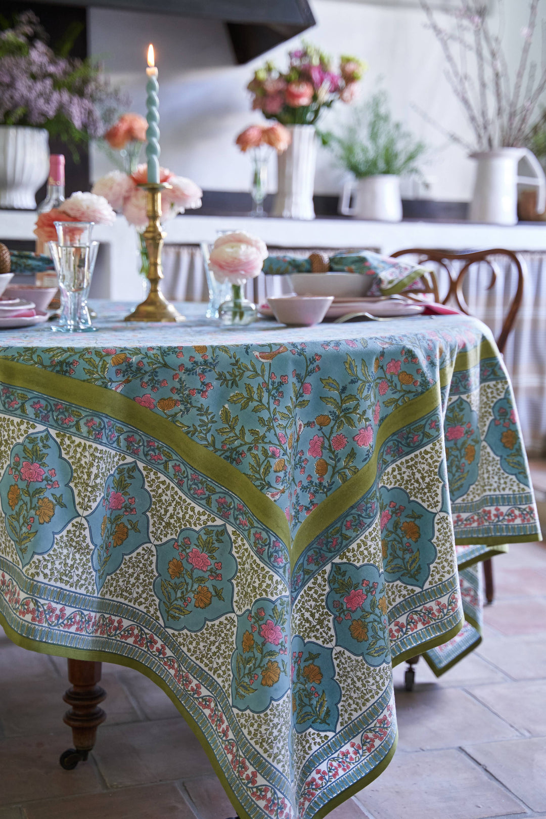Giverny Multicolor Tablecloth