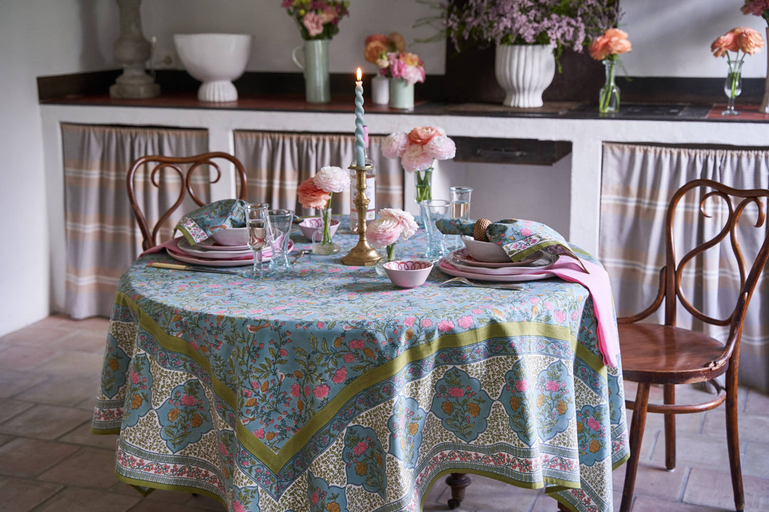 Giverny Multicolor Tablecloth