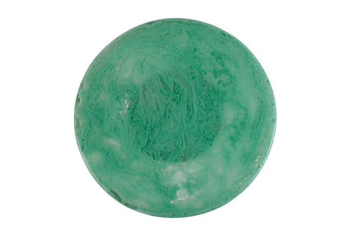 Green Scallop Resin Cake Stand