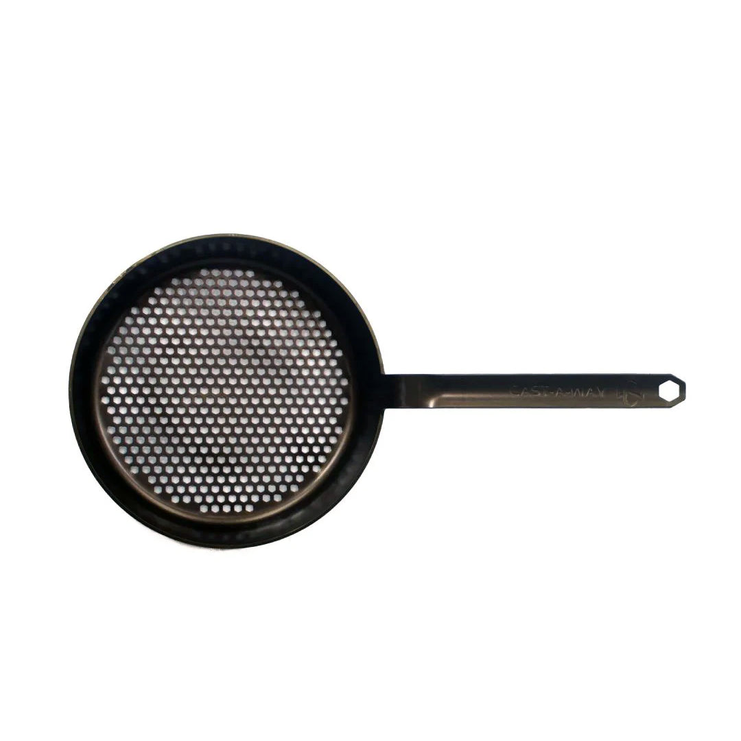 carbon steel pan with long handle for grills