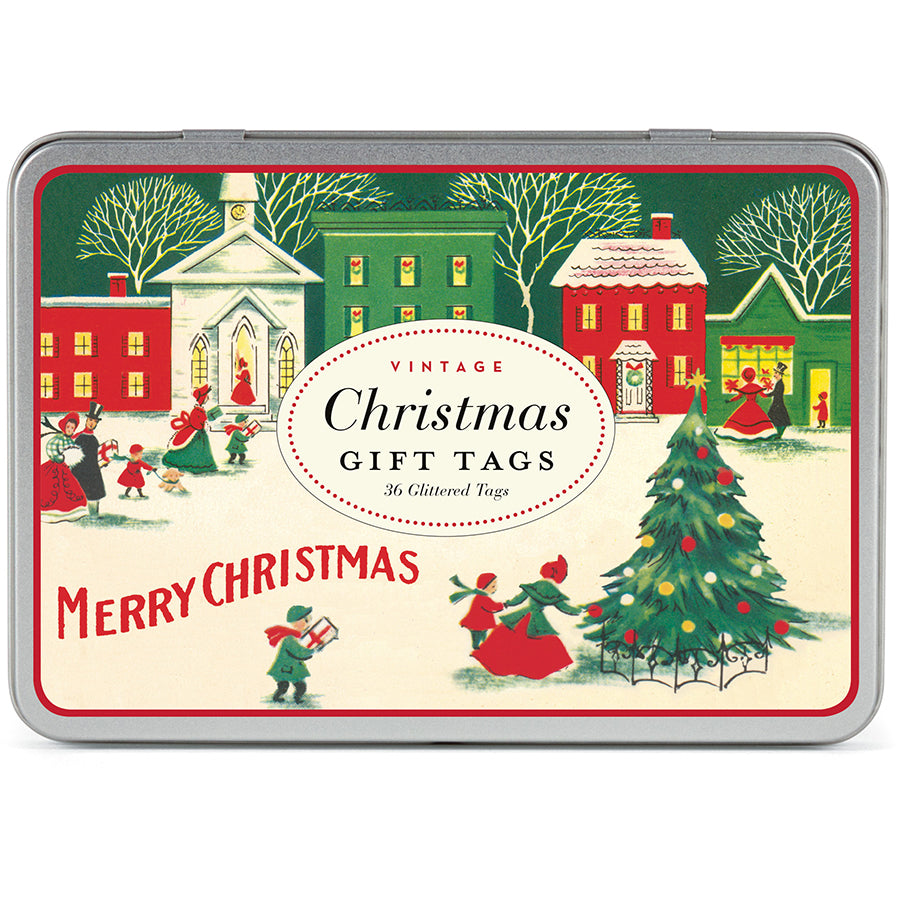 Vintage Merry Christmas Gift Tags