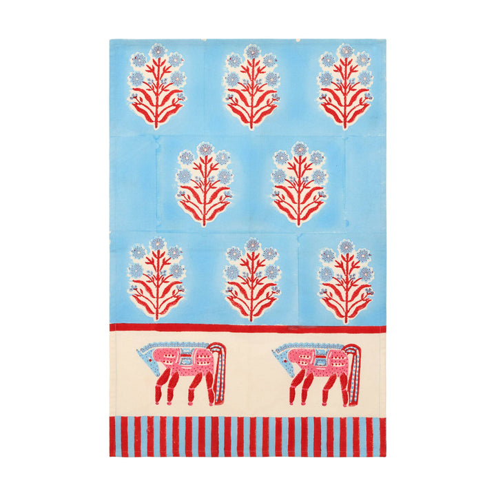 Cheval Nomade Pink & Green Tea Towel