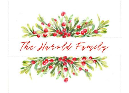 Berry Band Folded Note