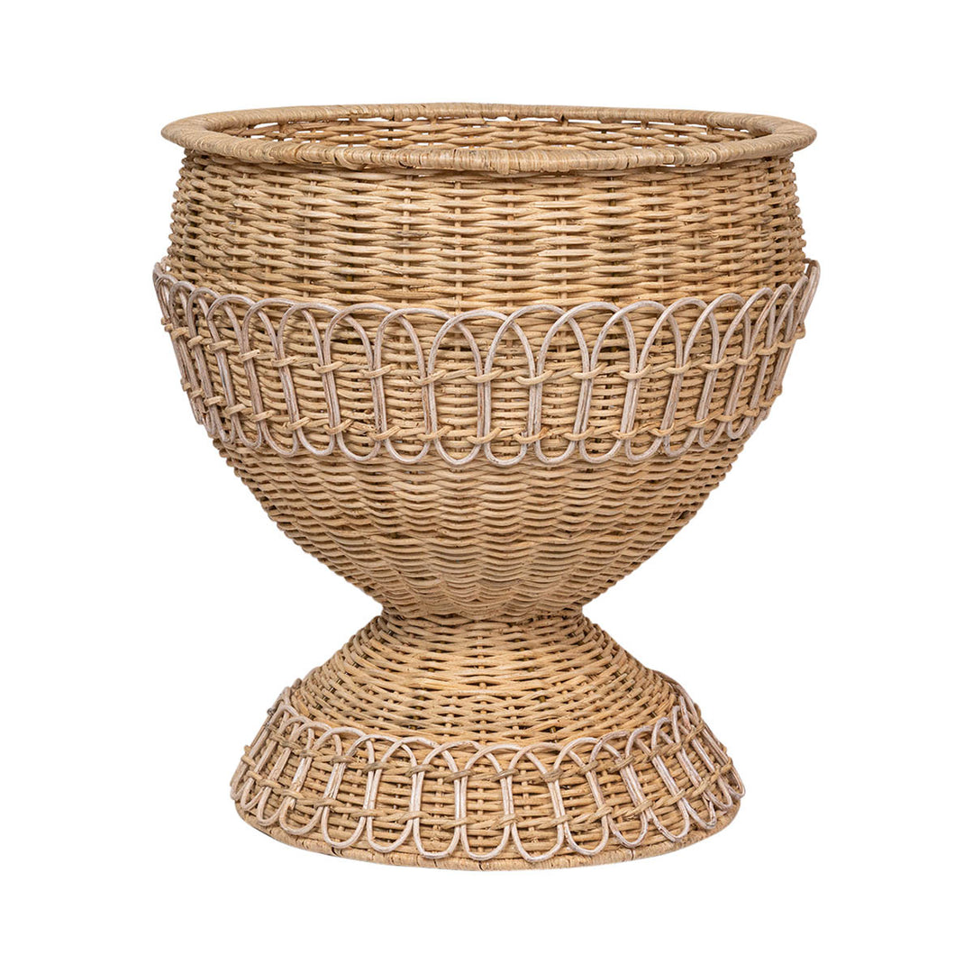 Juliska Provence Rattan Whitewash Urn medium