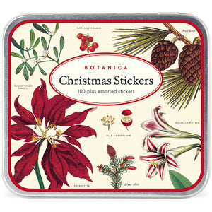 Christmas Botanica Stickers Tin