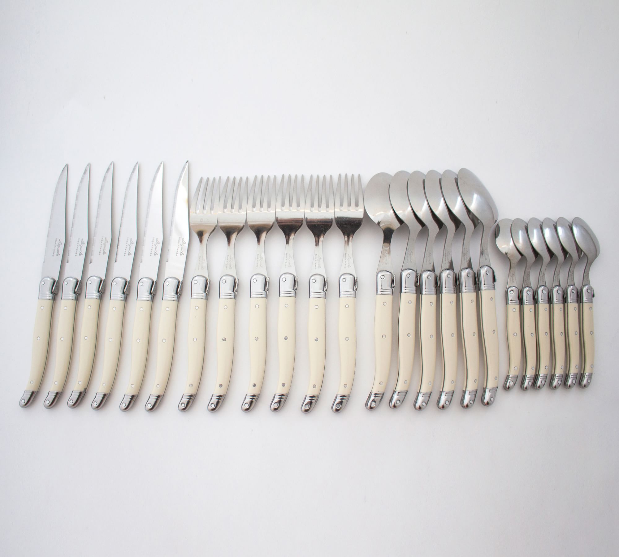 Laguiole 24 Piece Ivory Flatware Set – Charleston Street