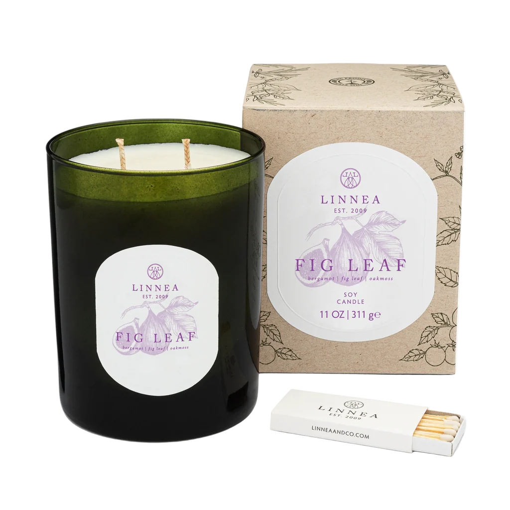 Linnea & Co. Botanik Fig Leaf 2-Wick Candle