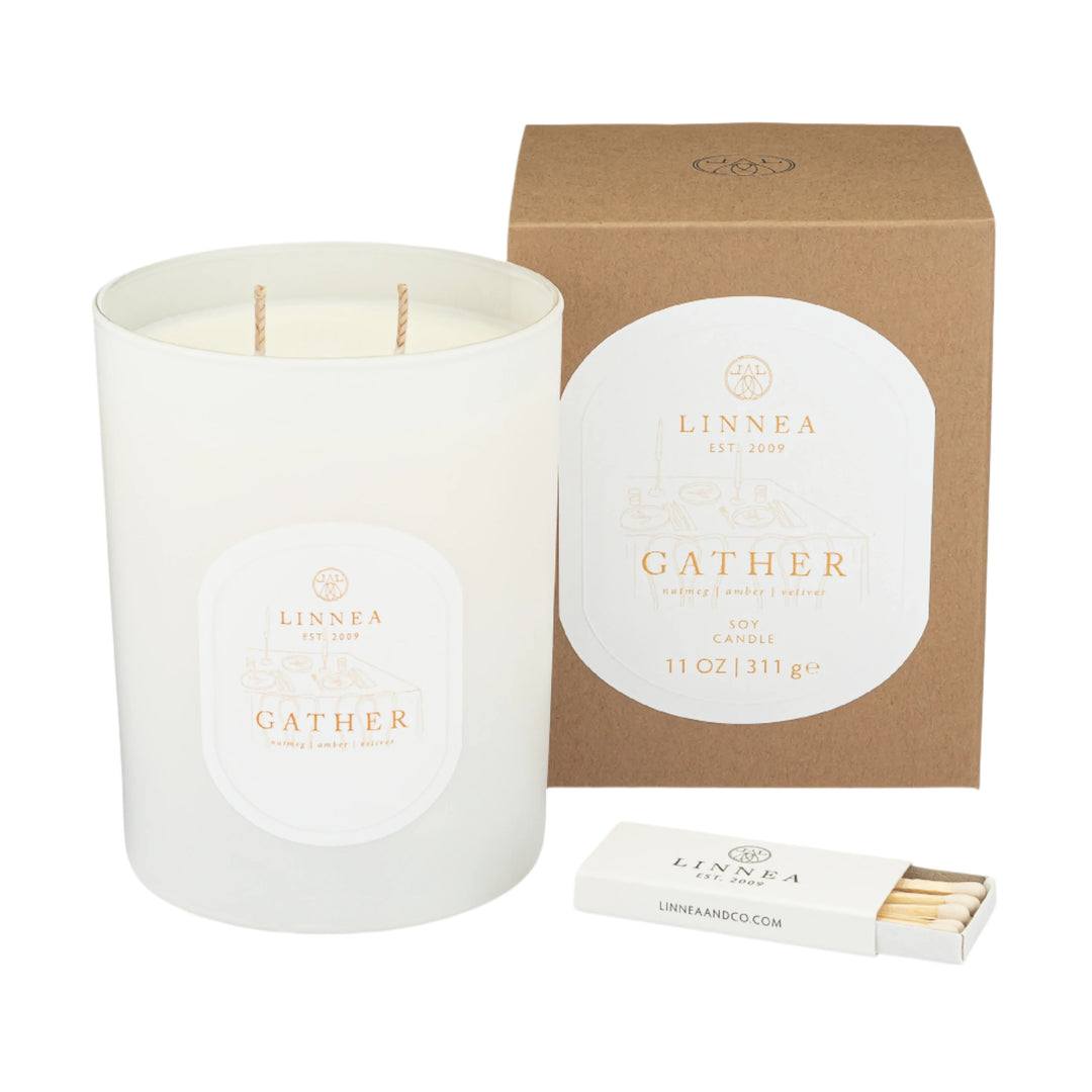 Linnea & Co. Gather 2-Wick Candle